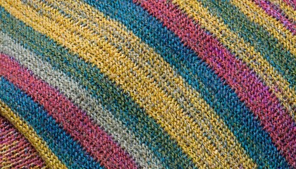Colourful, knitted fabric