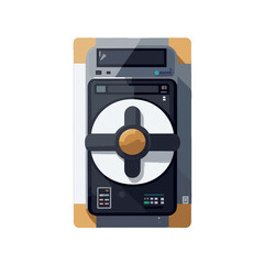 Fototapeta premium illustration of a cd player