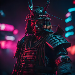 A samurai warrior ready to battle