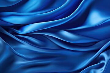 Fototapeta premium Blue silk background