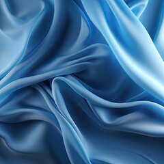 Obraz premium Blue silk background