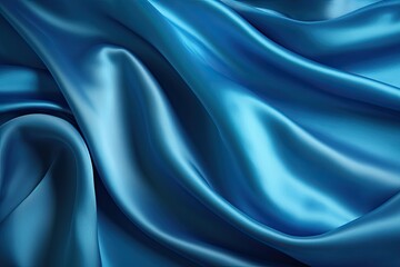 Obraz premium Blue silk background