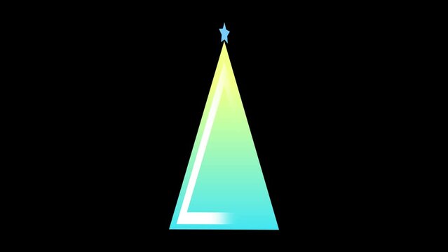 クリスマスツリーのアイコンの動画
