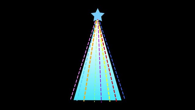 クリスマスツリーのアイコンの動画