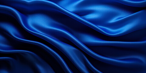 Navy Blue Elegance: Luxury Silk Background