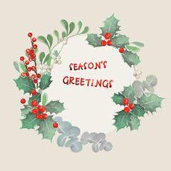 Christmas card, season's greetings,