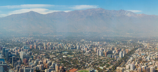 panorama  Santiago Chile 