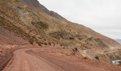 road in the mountains Cajón del Maipo e Embalse El Yeso, Chile , Santiago, Chile