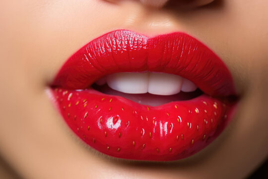 strawberry lips. 