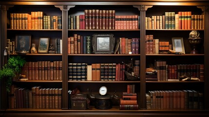 A library with a section for genealogy and family history research.
