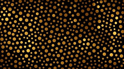 Christmas holiday golden background template for greeting card or New Year gift wrapping paper design. Vector gold dotted pattern for Christmas or New Year wrapper seamless golden confetti background.