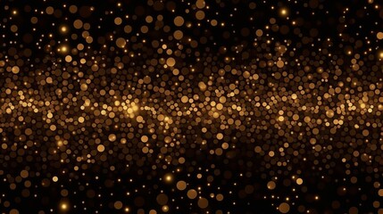 Christmas holiday golden background template for greeting card or New Year gift wrapping paper design. Vector gold dotted pattern for Christmas or New Year wrapper seamless golden confetti background.