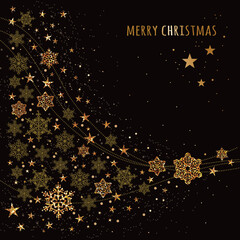 christmas background with stars, christmast greetingcard