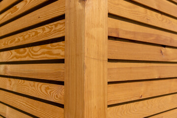 old wooden wall of the building, details