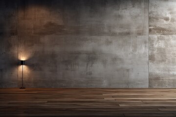 Obraz premium Urban Fusion: Concrete and Wood Wall, a Modern Blend for Stylish Living Spaces
