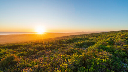 Fototapeta na wymiar Sunset at West Coast National Park, Western Cape, South Africa