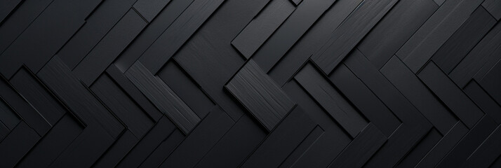 木材の黒色の壁の板パネルのテクスチャの背景画像　timber wood brown wall plank panel texture background　Generative AI - obrazy, fototapety, plakaty