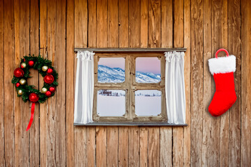 interior casa navidad