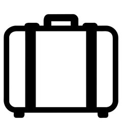 black suitcase icon