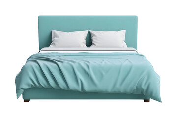 Double bed (PNG) isolated on transparent and white background