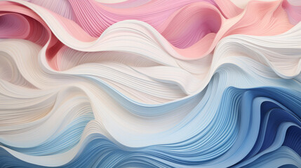 Fototapeta premium Subtle Elegance: Pastel, White and Silver Abstract, Subtle abstract background with soft pastel waves. Gradient colors. For designing apps or products