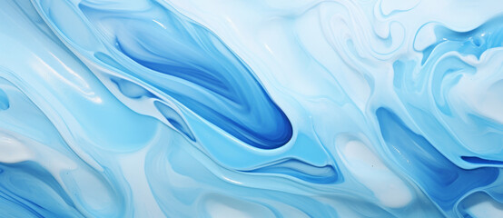 Obraz premium Abstract light blue ribbon background, abstract light blue ribbon computer background, Wave of dots and weave lines. Abstract background. Network connection structure.