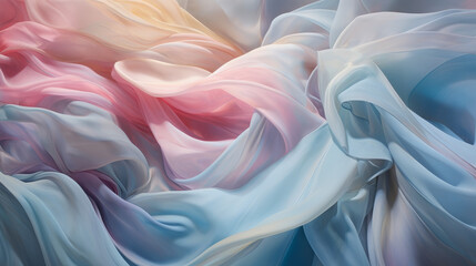 Obraz premium Subtle Elegance: Pastel, White and Silver Abstract, Subtle abstract background with soft pastel waves. Gradient colors. For designing apps or products