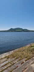 landscape of p&aacute;lava mountains and nove mlyny reservoirs