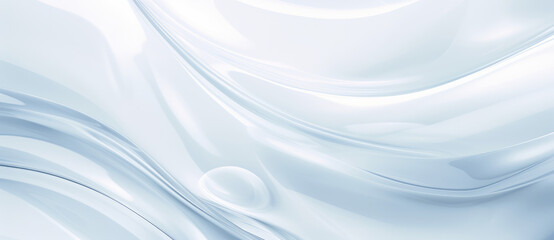 Naklejka premium Professional Wallpaper for Websites. White Shapes on a Abstract Background. Frostweave Waves: White Cloth