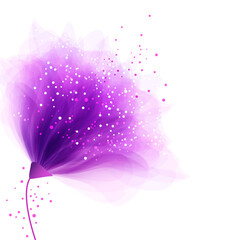 vector background with pink flower