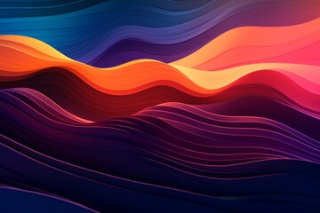 abstract background with waves - 676974351