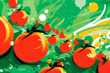 background with tomato - 676974354