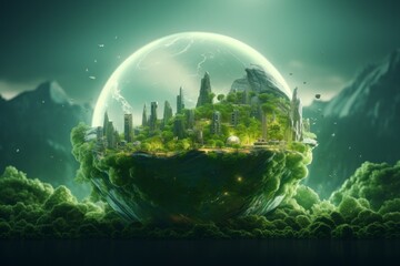 green planet concept - 676974360