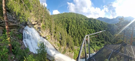 highest waterfall in Tyrol is the 159-meter-high Stuibenfall. It dazzles passers-by with its...