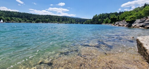 Walchensee or Lake Walchen is one of the deepest and largest alpine lakes in Germany, with a maximum depth of 192.3 metres and an area of 16.4 square kilometres. The lake is 75 kilometres south of Mun