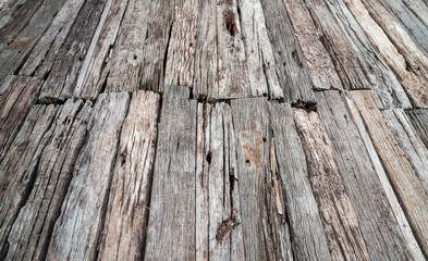 Old wood railway sleepers abstract architecture construction decor vintage wood old surface wood texture natural background design