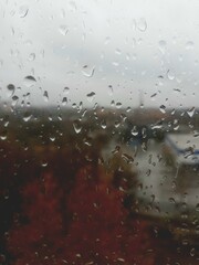 rain drops on window