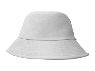 white bucket hat Isolated on a white background