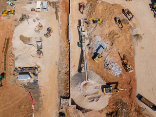Stock Construction Site Drone Photos