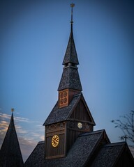 Stave church with bell tower in Goslar