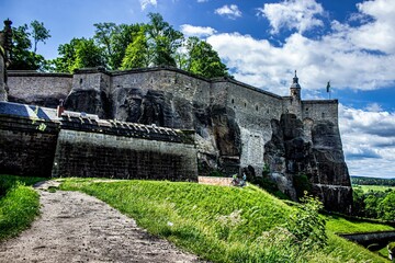 Konigstein Fortress, the "Saxon Bastille", is a hilltop fortress near Dresden