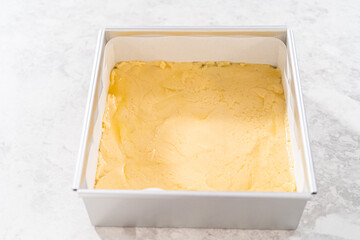 Homemade candy cane fudge