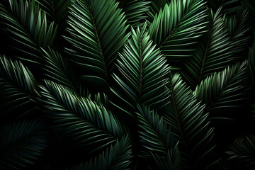 Green spruce branches at night without decoration. View from above.