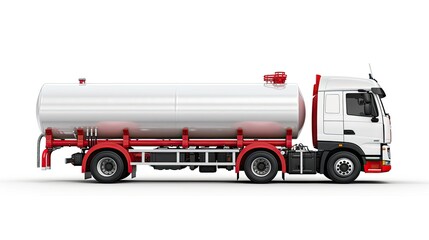 Fuel Tanker Truck isolated on white background