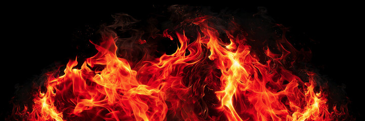 Fototapeta premium realistic flames wallpaper