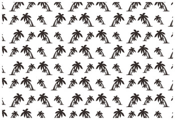 Palm Tree Silhouette Pattern Background