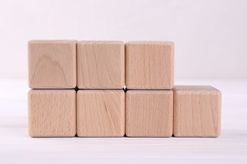 International Organization for Standardization. Cubes with abbreviation ISO and number 9001 on...