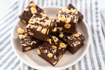 Chocolate hazelnut fudge