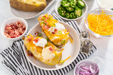 Pressure Cooker Baked Potatoes