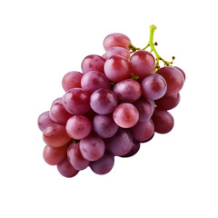 Fototapeta premium A clustered grape illustration with a detailed full body depiction isolated against a transparent backdrop.